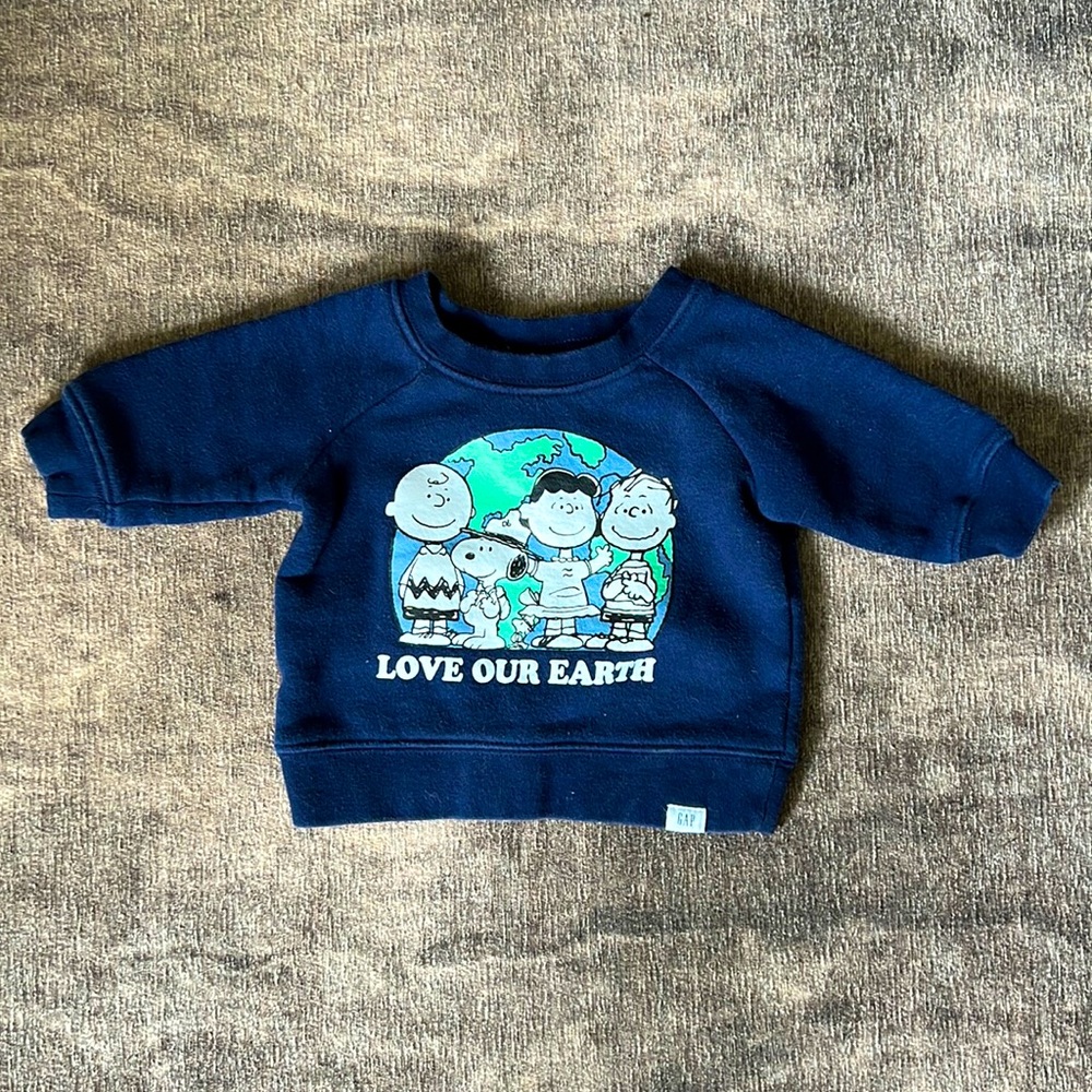 Baby GAP x Peanuts - Love Our Earth Sweatshirt